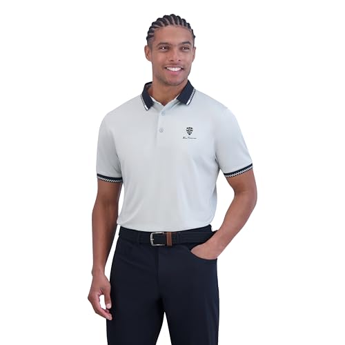 Camiseta polo para hombre Ben Sherman – Corte atlético, protección UPF+, transpirable y resistente a olores miniatura 1