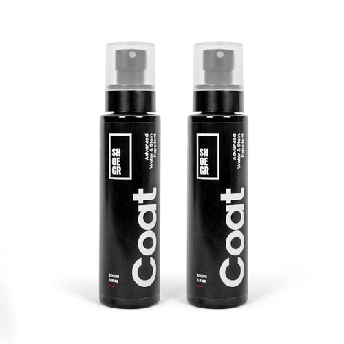 Image of SHOEGR Coat Water & Stain Repellent 200 ml | Invisible Waterproof Shield for Sneakers, Suede, Nubuck, Leather, Trainers, Canvas & Bags | Nano Protection from rain and dust | RPL for Shoes