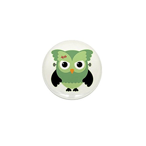 Mini Button Spooky Little Owl Frankenstein Monster