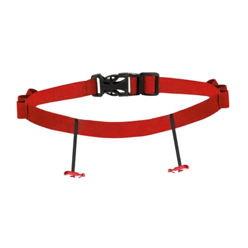 Aymzbd Triathlon Race Number Belt Running Belts Versatile, with Number Holder Premium, Durability, Convenient, Essential Men Women, Red