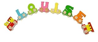 Fun World Toys® Personalized Colorful Wooden Train Letters 6 letters Name Train