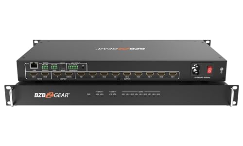 BZBGEAR 3x3 4K UHD HDMI Video Wall Processor with IP/RS232 Control (Supports 1x3/1x4/2x2/2x3 up to 3x3 Layout) - BG-UHD-VW29