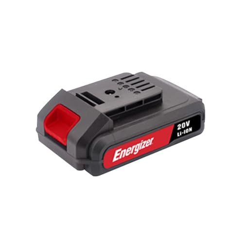 Energizer – Akku-Stichsäge 20 Volt – 2300 OPM, Schnitt in Holz 80 mm/Metall 6 mm – Inklusive 2 Akkus 20V 2AH + Ladegerät – Schneller werkzeugloser Sägeblattwechsel, Staubabsaugung – Zubehör inklusiv