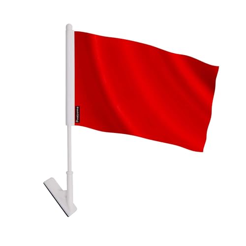 Drapeau adhésif rouge en polyester pour identifier les urgences