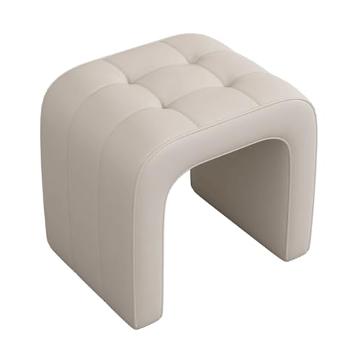 Taburete de maquillaje para tocador, sin brazos, diseño encantador para baño o dormitorio, altura de 32 cm, varios colores disponibles