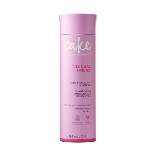 Cake Beauty Curl Girl Next Door Champú con aceite de argán para cabello rizado, aloe vera y vegano, antiencrespamiento, hidratante para cabello seco y dañado, sin sulfatos, sin parabenos y sin