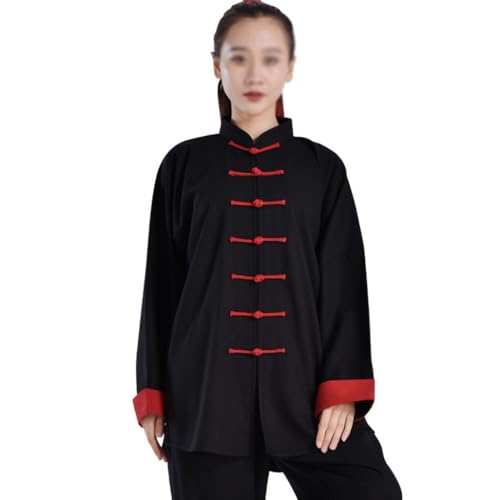 Tenue de Qi Gong en coton et lin pour femme idéale pour se ressourcer au jardin
