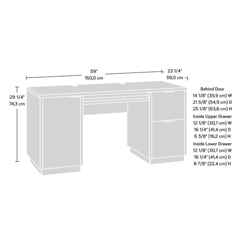 Sauder 426918 Englewood Computer Desk, Spiced Mahogany thumb #2