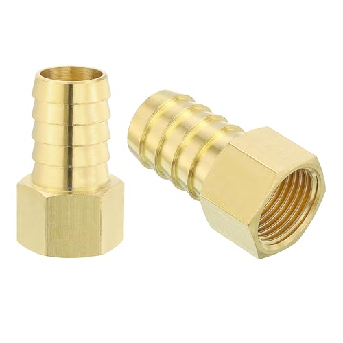 QUARKZMAN - QUARKZMAN 10 Stück Messing Schlauchstutzen, 3/4" Bard x 1/2" NPT Weiblich Messing Schlauchstutzen Rohrverbindungsadapter für den Anschluss von Rohren Mechanische
