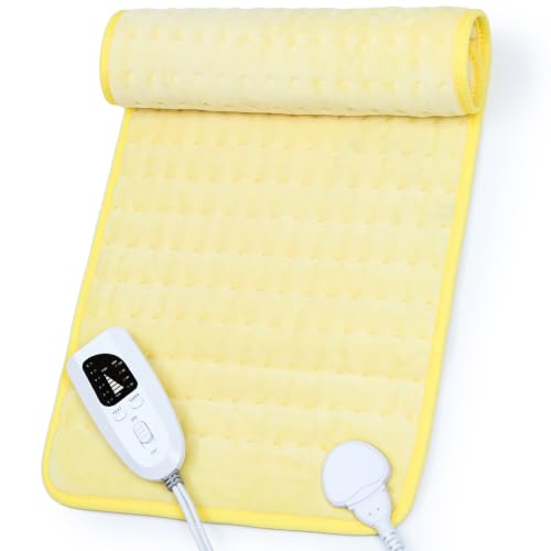 Image of Heating Pad,Electric Heating Pads,Heating Pad for Back,Yellow,24x12 Inch
