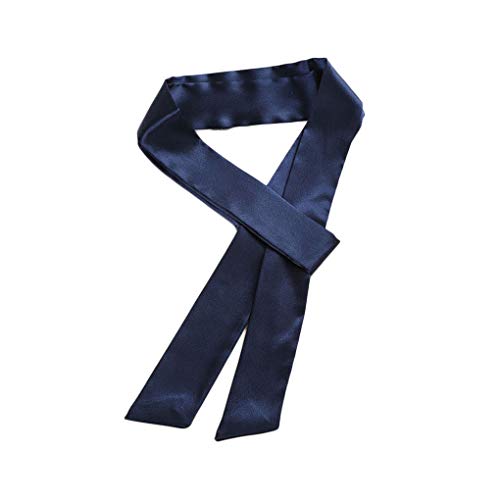 Sash Belt for Dress & Robe - Navy Blue Satin Ties BW103
