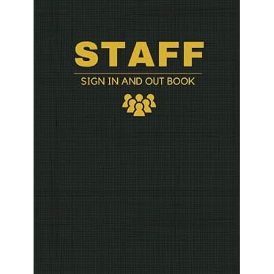 Staff Sign In and Out Book
