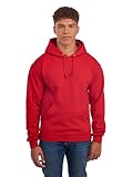 Jerzees Men's Adult Pullover Hooded Sweatshirt X Sizes, True Red, 3X-Large