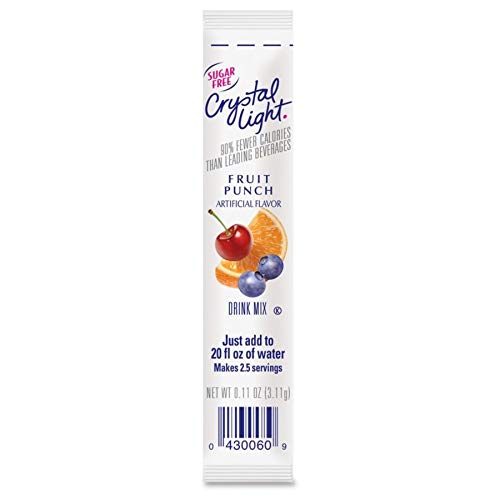 Crystal Light On The Go Fruit Punch 120 units per case 0.9 oz Product Label