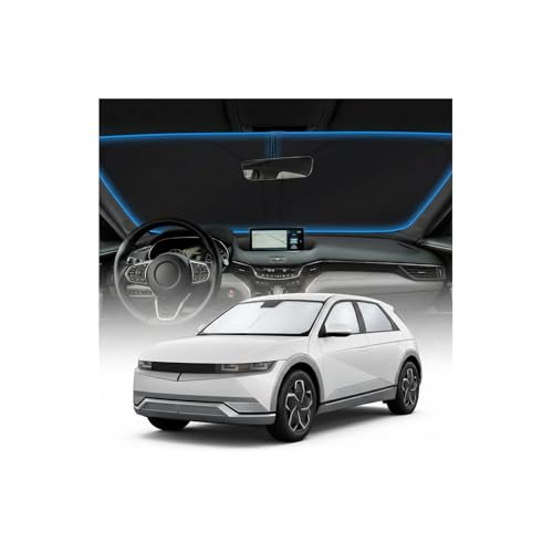 for Hyundai Ioniq 5 Sun Shade Windshield Cover - Custom Fit Ioniq 5 Accessories 2020-2025 2026 Sunshade Foldable UV Protection & Heat Shield Sun Visor Accessories