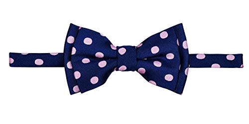 Retreez Classic Polka Dots Woven Microfiber Pre-tied Boy's Bow Tie