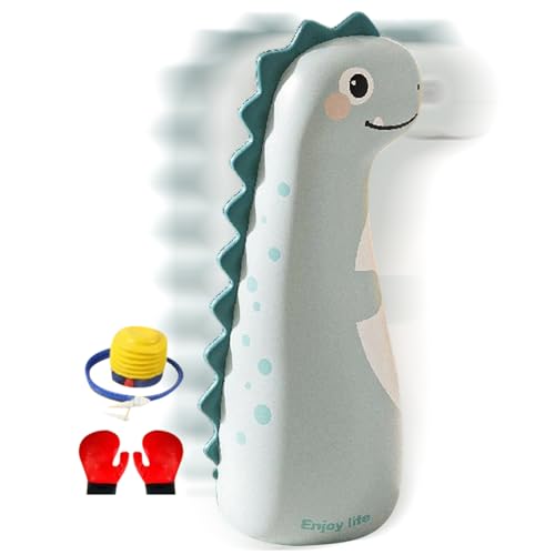 Sac de frappe gonflable pour enfant 119 cm avec gants de boxe et pompe