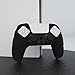 PlayVital Mecha Edition Black Ergonomic Soft Controller Silicone Case Grips for ps5, Rubber Protector Skins with Thumbstick Caps for ps5 Controller - Compatible with Charging Station