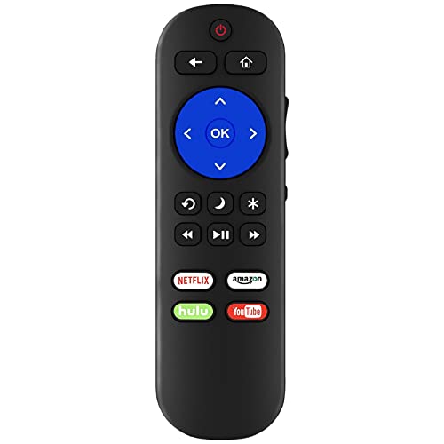 Replacement For All Roku Tv Remote, Universal For Hisense Roku/Tcl Roku/Onn Roku/Element Roku/Sharp Roku/Haier Roku/Hitachi/Lg/Sanyo/Jvc/Magnavox/Rca/Philips/Westinghouse Roku Series Smart Tv #TOP7