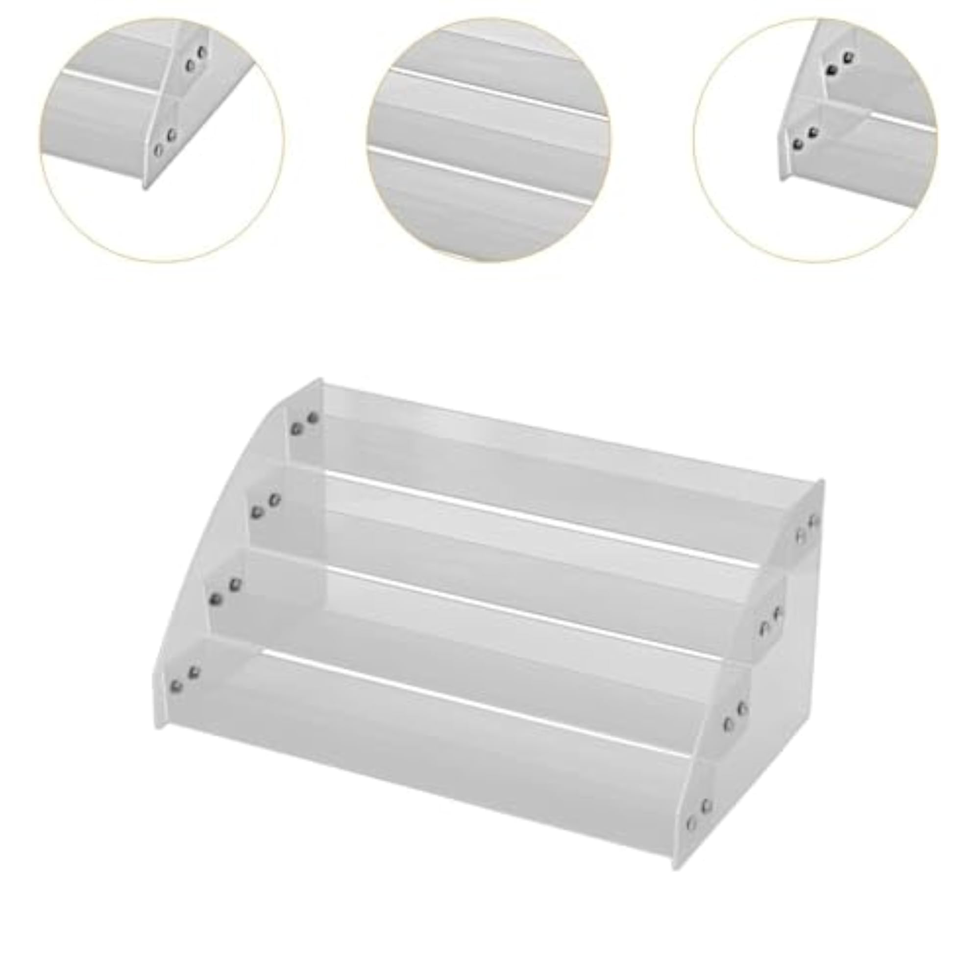 Acrylic Lipstick Holder Case, 4 Layer Clear Storage