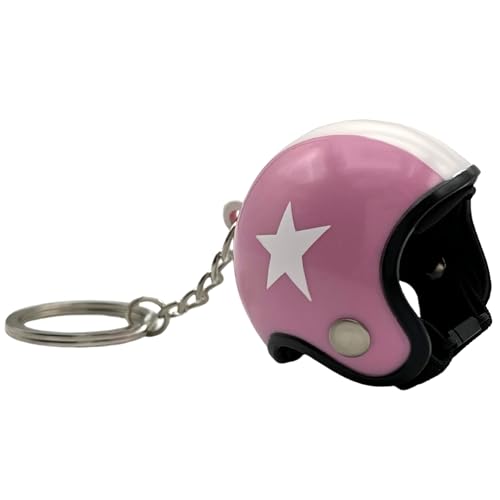 Llavero casco de Moto, Diseño de Casco de motocicleta 3D, Motero, Colgante, Regalo, Souvenir, Plástico, Rosa