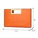 KKXIU Clutch Purse for Women Vegan Leather Evening Bag Formal Handbag for Wedding Party Prom Bridal (Orange)