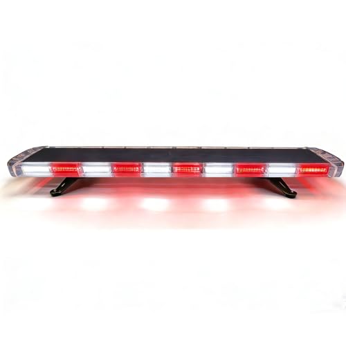 SXXSVINVO 47 Inch Red White Light Bar