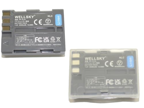 Amazon | WELLSKY EN-EL3e EN-EL3 EN-EL3a 互換バッテリー 2個 [ 純正