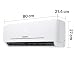 Heinner HACMS-HS249912WH++ Multi-Split-Klimaanlage Weiß, 24000 BTU Außeneinheit, 2 x 9000 BTU + 1 x 12000 BTU Inneneinheiten, A++ Kühlung, iFEEL, Sleep, Smart, Economy, Dimmer, 24h Timer