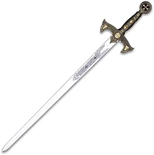 Knights Templar Long Sword and Wall Plaque