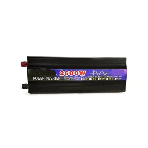 Convertisseur de tension 24V vers 220V CA 2600W 50Hz onduleur onde sinusoïdale