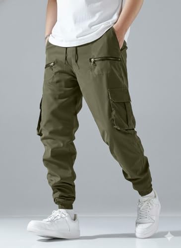 Image of INKKR Men Cargo || Men Zipper Cargo Pants Cotton ||