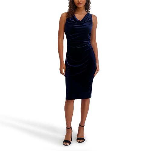 Image of Kensie Women's Sleeveless Cowl Neck Midi Dress