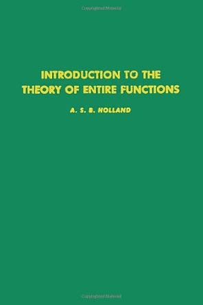 Introduction to the Theory of Entire Functions book cover