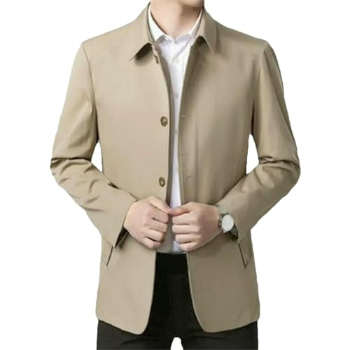 Men Casual Business Lapel Windbreak Jackets Spring Business Casual Coat2
