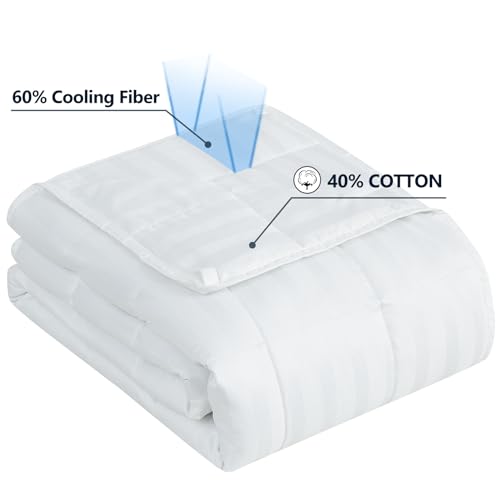 Image of Weighted Blanket Kids (36 inchx48 inch 5lbs),Ultra Soft and Cozy Cooling Weighted Blanket Kids,Heavy Blanket with Machine Washable Soft Blanket, White