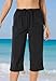 Swimsuits For All Swim 365 Women's Plus Size Taslon Cover Up Capri Pant - 26/28, Navy