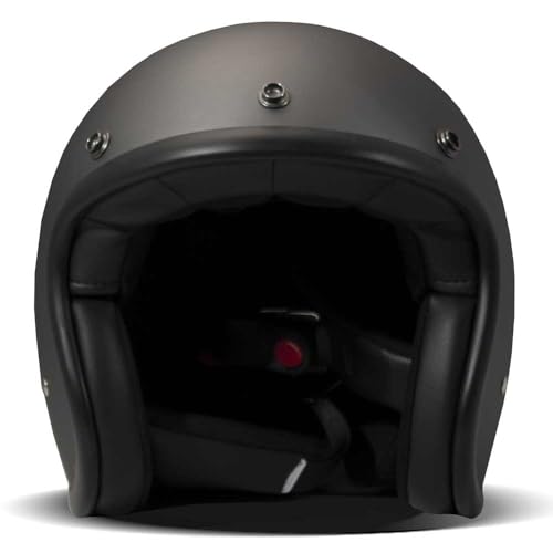 Casco DMD Jet Retro Matt Grey de diseño clásico para moto vintage 2