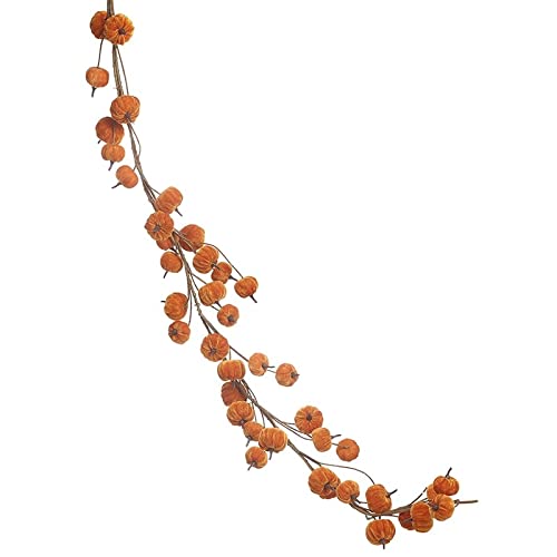 Guirlande de citrouille orange et noire Heaven Sends en velours d'Halloween