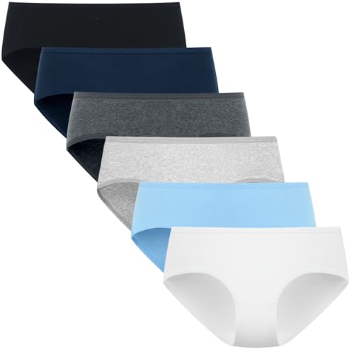 POPKOK Teen Girls Underwear Cotton Brief Panties 6 pack