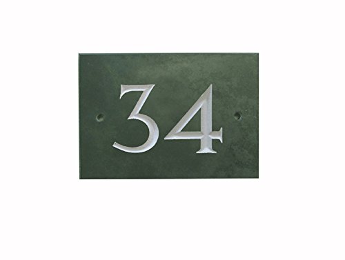 Green Slate House Number (1-99) (No 34) — image 1