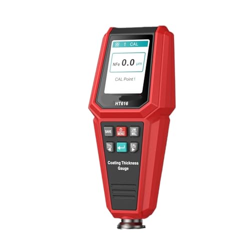 Medidor de Espesor de Pintura para Automóvil HT616, Calibrador Digital de Recubrimientos de 0 a 1500 μm, para Metales, Plásticos, Cuero y Papel miniatura 2