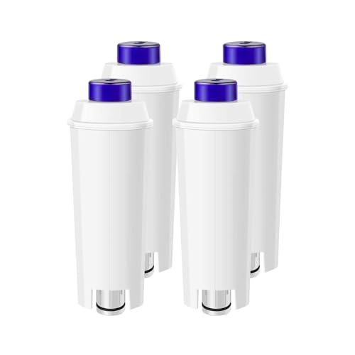 Sarini Pack Of 4 Water Filters For Delonghi For Delonghi DLSC002 Water Filter Cartridges Certified Coffee Filter Compatible With Delonghi Coffee Machines ECAM