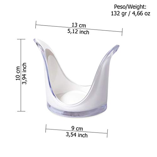 Omada Design Portavasos de acrílico de dos tonos, ideal para vasos desechables, apto para lavavajillas, Línea Square