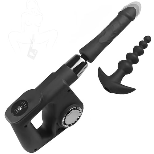 Guspiun Dildo Sexmaschine für Frauen mit 4 Stoßfunktion, Anal Dildo Leise Bohrmaschiene Masturbator, Erotik Fickmaschine Sex Maschinen & Geräte für Frauen Männer Sexspielzeug