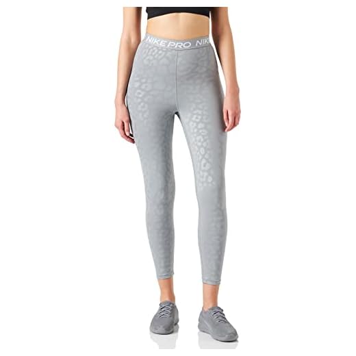 NIKE DD6323 W NP DF HR AOP 7/8 TGT Leggings Women's Particle Grey/Clear M