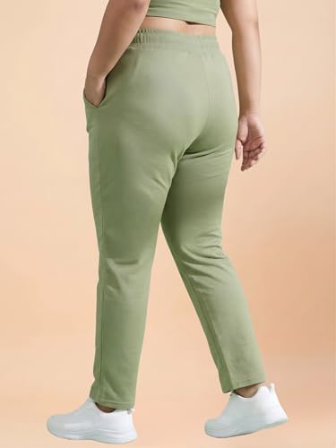 Image of BLINKIN Ankle Length Plus Size Cotton Track Pant for Woman | Ultimate Summer Lowers & Pajama for Women Pack of 2 (combo-plus-86)