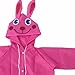 GLOGLOW Drying Supplies Cartoon Animal Design, Lightweight 200g, Adjustable Collar, for Outdoor Activities Children's Raincoat, Nan (Pink)