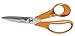 Produktbild Fiskars Universalschere mit gezahnter Klinge, Länge: 18 cm, Rostfreie Stahl-Klinge/Kunststoff-Griffe, Orange, Classic, S92, 1000555