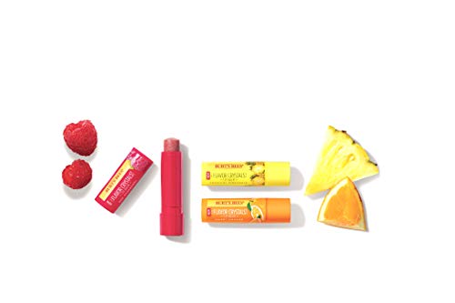 Burt's Bees Flavor Crystals 100% Natural Lip Balm, Red Raspberry With Beeswax & Fruit Extracts - 1 Tube,0.16 Ounce #TOP6